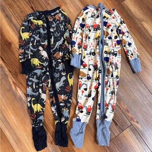 6-12 M, Little Sleepies - pack of 2, Colorful Kids One Piece Pajamas